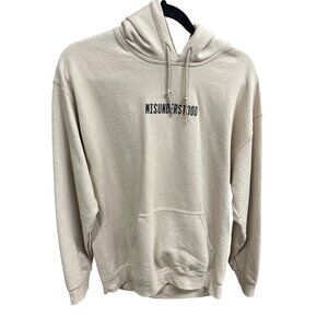 Goodie Two Sleeves Hoodie Graphic Misunderstood Beige Essentials Size Unisex M